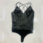 Wolford Estella String Body By Wolford Black Bodysuits from Faux Leather Size 4 Photo 7
