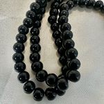 Long clear glass Buddha beaded pendant necklace Photo 2