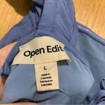 Open Edit  Blue Blouse with a Back Cutout - Size Large Photo 4