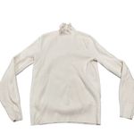 J.Crew  Ruffleneck Merino Wool-blend sweater ivory Size SMALL Photo 8