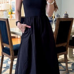 Aritzia Babaton Women’s Dress Revive Dress Fit-And-Flare Cotton Midi Dress Photo 0