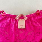 Victoria's Secret Lace Babydoll Size Small Hot Pink Lace Nightie Slip Cami Photo 11