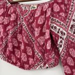 Show Me Your Mumu  Lima scrunch crop top pink / red off the shoulder size small Photo 8