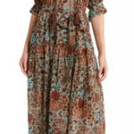 Ulla Johnson 2023‎ Summer  Selena Coverup Midi Dress Lapis Size P XS Boho Wedding Photo 0