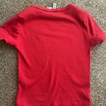 Divided red crop top Photo 1