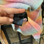 H&M pastel rainbow cardigan button down sweater vneck jacquard knit long sleeve Photo 3