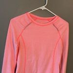 Lucy Tech Long Sleeve Athletic Top Hot Pink White Stripes Size XS Photo 3