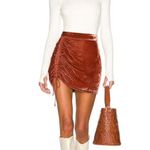 Free People New  Vivienne Velvet Mini Skirt Photo 2