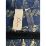 Elan Navy Gold Babydoll Dress S Bell Sleeve Boho India Flawed But Fabulous Photo 1