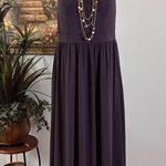 Lulus Women SM Maxi Dress Purple Halter Pleated Neck Sleeveless Artsy Lagenlook Photo 0