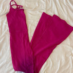 Aritzia Wilfred Free Divinity Kick Flare Jumpsuit Pink Photo 0