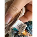 EXPRESS Shimmer Beaded Empire Waist V Neck Short Sleeve Women's Tunic Medium Photo 6