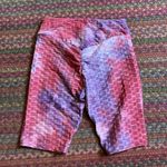 Hot Kiss HIT KISS PURPLE & RED TIE DYE TEXTURED BIKE SHORTS Photo 2