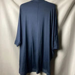 Cacique  WOMENS SIZE 18/20 NAVY NYLON SPANDEX SLEEP JACKET WITH POCKETS Photo 8