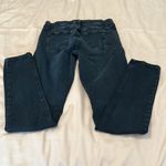 Eunina  size 7 junior black distressed skinny jeans these are dark black EUC Photo 5