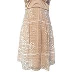 Guess Junior Y2K Silk Champagne Satin And Floral Dress Photo 6