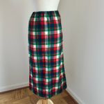 Pendleton Vintage Wool Christmas Tartan Plaid Pencil Skirt Photo 8