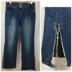 Z Cavaricci Vintage Blue Flair Wide Slit Leg Rivet Waist Jeans 11 Size undefined Photo 1