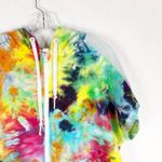 Victoria's Secret Victoria Secret‎ Sport Small Jacket Handmade Tie Dye Watercolor Wonder Hood 1517 Photo 4