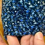 Tommy Hilfiger Blue Floral Quarter Zip Shirt Womans Large Photo 5