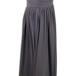 Hayley Paige Occasions  #5602 Grey Lace Strapless Chiffon Bridesmaid Dress Size 4 Photo 4