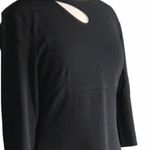 NWT Homeyee Black Knit 3/4 Sleeve Fit & Flare Conservative Dress Pockets XL … Photo 5