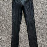 Spanx black snakeskin faux leather leggings size XS Photo 1