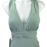 Reformation NEW Green Rosalind Halter Plunge V Cocktail A Line Maxi Dress Size 2 Photo 6