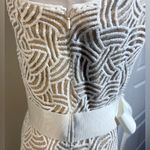 Tadashi Shoji  One Shoulder Textured Embroidered Sheath Dress Sz 6💛 Photo 6