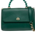 Lele Sadoughi Leather Top Handle Bag green Photo 0