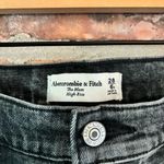 Abercrombie & Fitch Abercrombie Black Mom High Rise Straight Jeans, 28 Short Photo 3