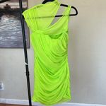 House Of CB  'Adrie'‎ Neon Green Gathered Mini Dress/Size XL NWOT Photo 8