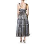 Ciao Lucia Tutti Dress Oyster silver gray polkadot polka dot size XS Photo 5