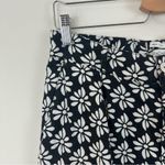 Rachel Zoe Black Floral 100% Linen Wide Leg Pants Size Medium Photo 1