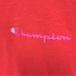 Champion 90's Vintage 100% Cotton T-Shirt Red Size Medium Photo 3