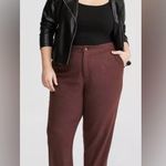 Torrid Relaxed Straight Leg Brushed Twill High-Rise Pant Plus Size 18 short Photo 0