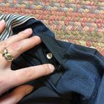 Lululemon VTG BLACK WIDE LEG NAVY WRAP WAIST YOGA PANTS Photo 2