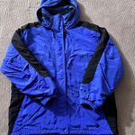 L.L.Bean Womens Blue Thinsulate Insulated Hooded Zip Up Jacket Quilted Sz XL Photo 0