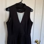 Wildfang The Empower High Waist V Neck Jumpsuit in Black Size 10 Photo 8