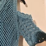 Murmur Crochet Dress in Steel Blue Size L Photo 3