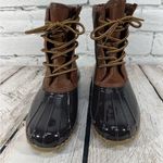 CoverGirl Women's Duck Rain/ Snow Boots Size 6 Brown Photo 2