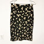 Anthropologie  Maeve Women Delphne Animal Print Pencil Sweater Skirt Small ZIP Photo 5