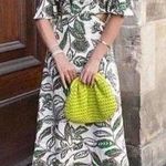 ZARA NEW LINEN BLEND FLORAL PRINT DRESS COLD SHOULDER WOMENS SIZE S/M/L Photo 1