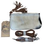 CATCHFLY STUDIO Aunthentic Leather Bohemian Western Convertible Clutch Purse Bag Brown Photo 0