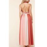 L'ATISTE Coral color block halter maxi dress L’atiste by Amy Photo 2