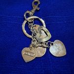 Gold and Teal Heart Keychain. Or purse charm, suitcase too. Photo 6