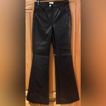 Wilfred Aritzia The Melina Flare Vegan Leather High-Rise Pants in Black Size 2 Photo 7