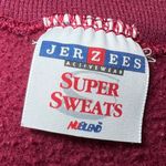 Jerzees  Vintage Embroidered Basket Sweatshirt Womens Large Burgundy 90s Granny Photo 3