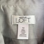 Loft  Ann Taylor Women's Light Gray Blazer Jacket Woman’s Size‎ 14 Photo 1