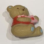 Signed GGI Costume Brooch Pin Plastic Valentine Bear Photo 2